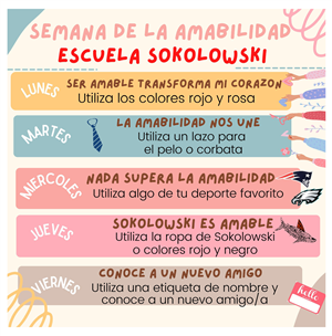 Sokolowski Kindness Week Flyer - Spanish